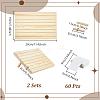6Pcs 7-Slot Wooden Display Card Stands ODIS-NB0001-58-2