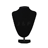 MDF Covered with Velveteen Bust Shaped Necklace Display Stands ODIS-S015-01C-1
