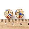 Golden Alloy Enamel Beads FIND-E044-27G-02-3