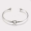 Tarnish Resistant 201 Stainless Steel Cuff Bracelets STAS-K182-18P-1