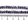 Electroplate Transparent Glass Beads Strands LS-EGLA-A035-T4mm-A15-4