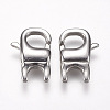 304 Stainless Steel Lobster Claw Clasps STAS-O114-060P-2