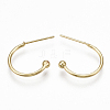 Brass Stud Earrings KK-S348-375-2
