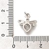 Brass Micro Pave Clear Cubic Zirconia Pendants KK-L225-024P-3