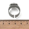304 Stainless Steel Cuff Ring Components SA-CBA37BC-16D-P-3