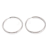 Tarnish Resistant 304 Stainless Steel Needle with 201 Stainless Steel Ring Huggie Hoop Earrings EJEW-L256-02E-P-1
