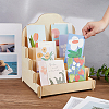 4-Tier Wood Card Display Stand ODIS-WH0025-219-3