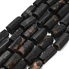 Natural Black Tourmaline Beads Strands G-F716-01-B02-2