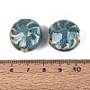 Windmill Spiral Pattern Vintage Handmade Porcelain Beads PORC-N013-19-07-3