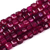 Dyed Natural Agate Beads Strands G-T138-211E-2