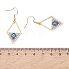 5 Pairs 5 Styles Glass Seed Beaded & 304 Stainless Steel Dangle Earrings EJEW-MZ00715-5