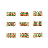 Chinese Style Alloy Enamel Beads X-ENAM-L015-04A-G-1