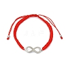 2Pcs Infinity 201 Stainless Steel Link Bracelets BJEW-JB13789-4