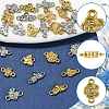 24Pcs 12 Styles 304 Stainless Steel Links STAS-FS0002-29-2