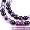 2 Strands Natural Striped Agate/Banded Agate Bead Strands G-OC0002-24-3
