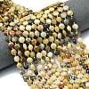 Natural Flower Amazonite Beads Strands G-C116-A72-02-1