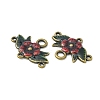 Alloy Enamel Chandelier Component Links X-ENAM-EA9731Y-AB-3-2