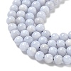 Grade AA Natural Blue Lace Agate Beads Strands G-F222-30-4mm-9