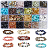 24 Styles Natural & Synthetic Mixed Gemstone Chip Beads G-PA0001-98-1