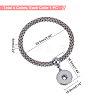 4Pcs 4 Colors Donut Charm Stretch Bracetet for Girl Women BJEW-CA0001-04-2