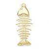 Brass Big Pendants X-KK-N268-02G-1