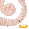 Three Layer Polyester Pleated Lace Trim OCOR-WH0088-18A-2