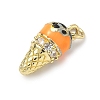 Brass Micro Pave Cubic Zirconia Pendants LS-KK-H255-03G-02-2