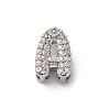 Brass Micro Pave Cubic Zirconia Beads KK-F895-19P-2