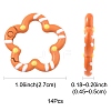 14Pcs Spray Painted Alloy Spring Gate Rings FIND-FS0004-57-4