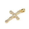 Brass Micro Pave Cubic Zirconia Pendants KK-D409-47A-G-2