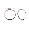 Non-Tarnish 201 Stainless Steel Linking Rings X-STAS-F192-001P-03-2