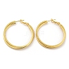 Rack Plating Brass Hoop Earrings EJEW-K263-29G-1