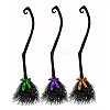 3 Colors Halloween Plastic Witch Brooms PW-WGA908C-01-1