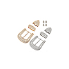 2Sets 2 Colors Alloy Buckle with Rhinestonr Sets AJEW-BC0007-48-7