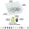 70Pcs 14 Colors Electroplate Glass Beads EGLA-FS0001-47-4