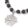 6Pcs Halloween Alloy Charms Bracelets BJEW-JB12099-4