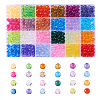 720Pcs 24 Colors Transparent Acrylic Beads MACR-CJ0001-17-1