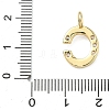 Brass Micro Pave Clear Cubic Zirconia Pendants KK-I476-01G-C-3