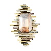 Rectangle Alloy Rhinestone Brooches for Backpack Clothes LS-JEWB-P042-06AG-1