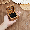 Hollow Wood Medal Storage Magnetic Boxes CON-WH0088-93C-01-3
