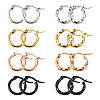 Titanium Steel Hoop Earrings STAS-TA0001-23A-7