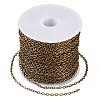 Brass Coated Iron Flat Cable Chains CH-TAC0007-02AB-2