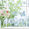 16 Sheets 4 Styles Waterproof PVC Colored Laser Stained Window Film Adhesive Static Stickers DIY-WH0314-063-7