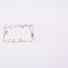 White Cardboard Hair Clip Display Cards DIY-WH0209-19-1