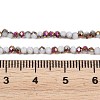 Electroplate Glass Beads Stradns EGLA-H114-02A-05-2
