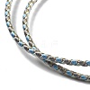 Polyester Cord Braided Necklace Makings MAK-L043-03G-03-2