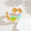 304 Stainless Steel Enamel Cuff Bangles BJEW-H638-03A-G-1