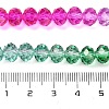 Transparent Painted Glass Beads Strands DGLA-A034-T6mm-A03-3