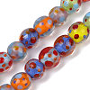 Handmade Lamword Beads Strands LAMP-P069-01A-01-1