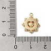 Brass Micro Pave Cubic Zirconia Charms LS-KK-D091-01G-3